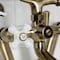 Kingston Brass Tub Wall Mount Clawfoot Tub Faucet with Hand Shower, Antique Brass KS269PXAB - alternate 5